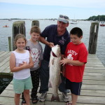 Bill and grand children with a nice slob